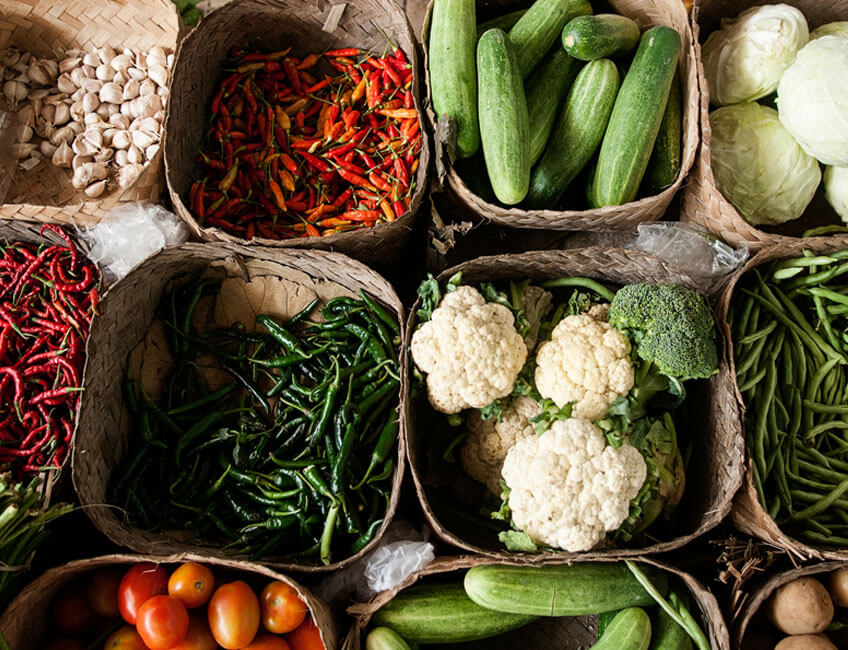 Noku Beach House - Fresh vegetables